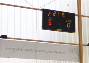 Affichage sportif gymnase de Loudéac Côtes d'Armor