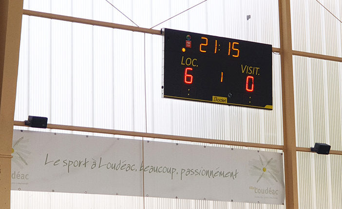 Affichage sportif gymnase de Loudéac Côtes d'Armor
